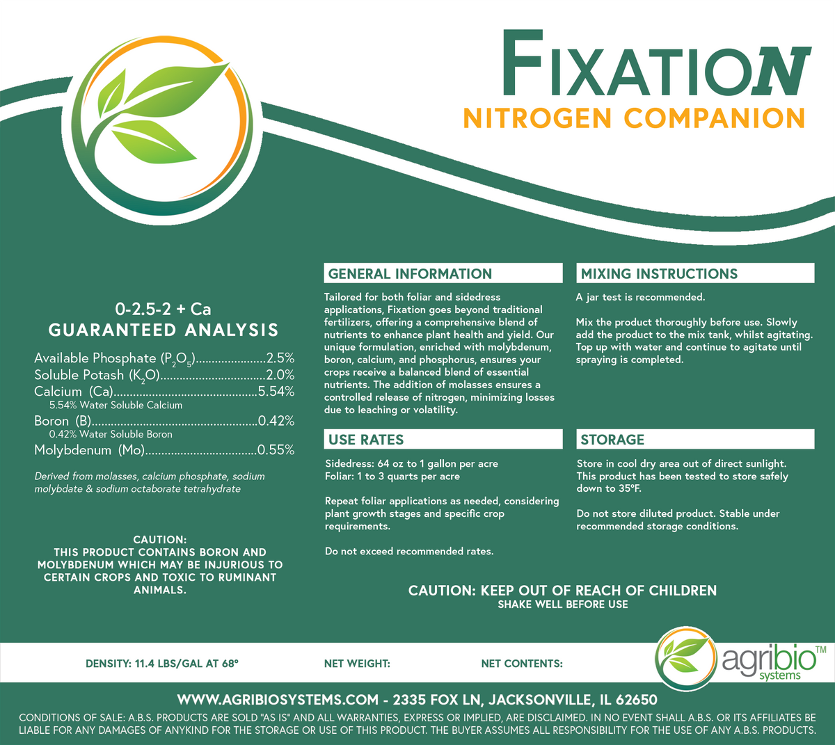 Agrileo FixatioN – AgriBio Systems