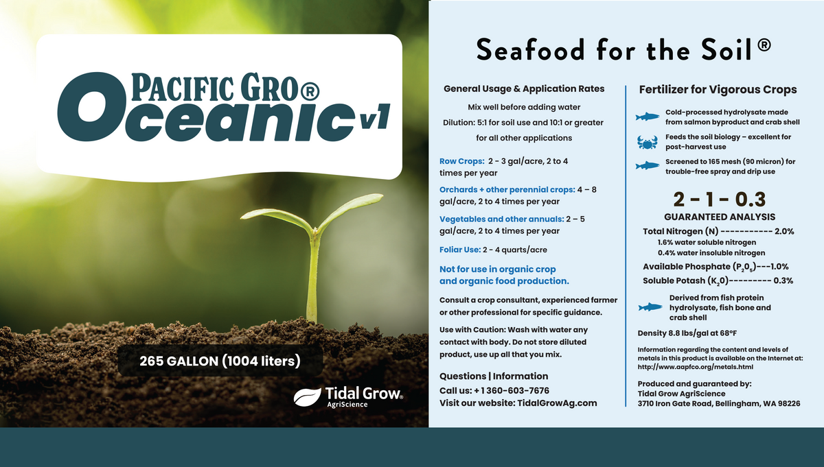 Pacific Gro Ocean Hydrolysate – AgriBio Systems