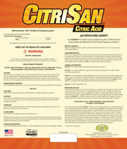 CitriSan Citric Acid - Organisan Corp