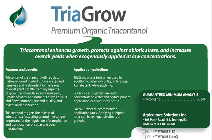 TriaGrow - Premium Organic Triacontanol