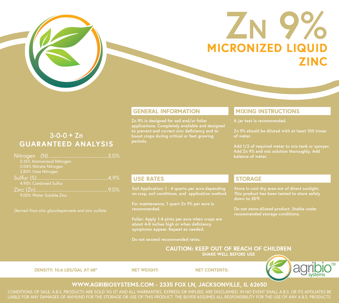 Zn 9% – AgriBio Systems